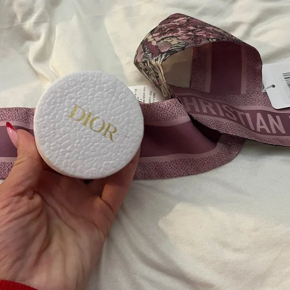 Dior Pink Animal Print Scarf - Picture 6 of 10